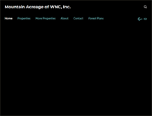 Tablet Screenshot of mountain-acreage.com